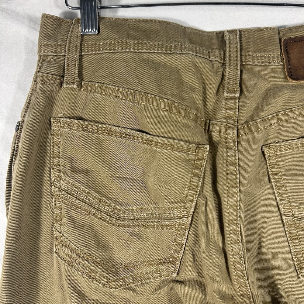 BKE Jake Jeans Men's 29R 29x29 Straight Leg Khaki Tan Denim Buckle BKE School - Picture 8 of 11